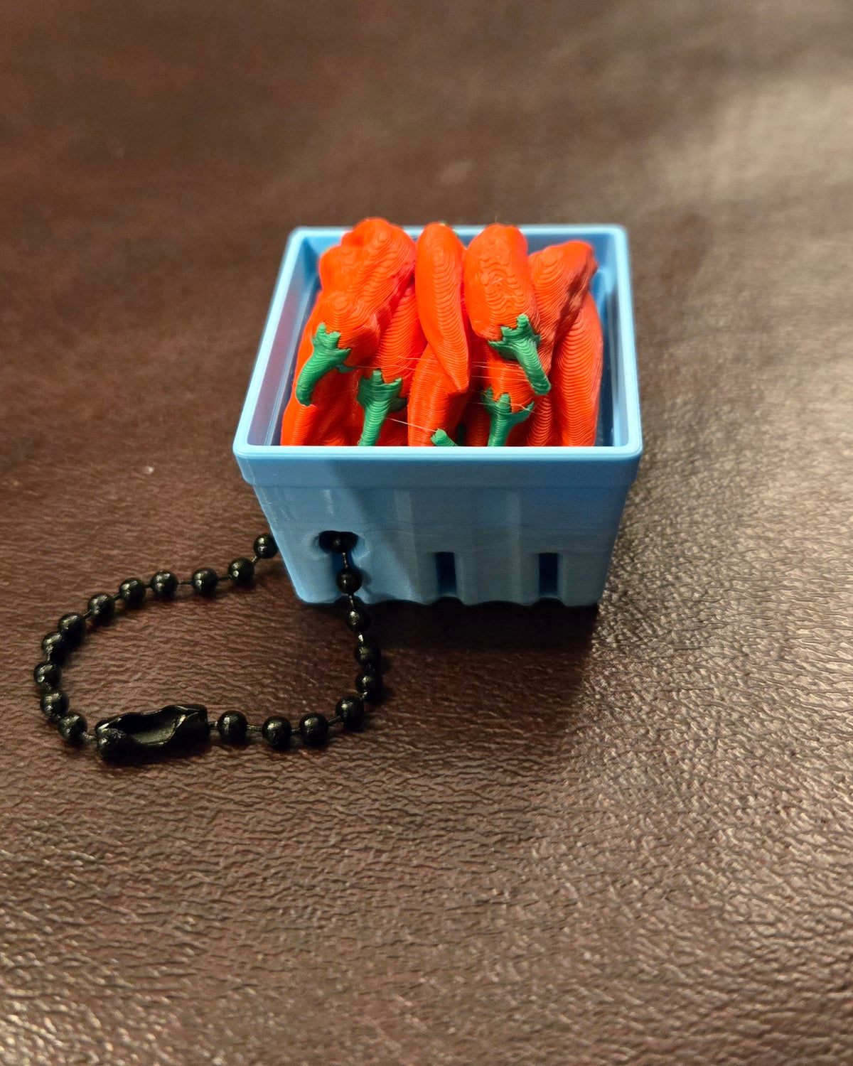 Basket of chili peppers clicker